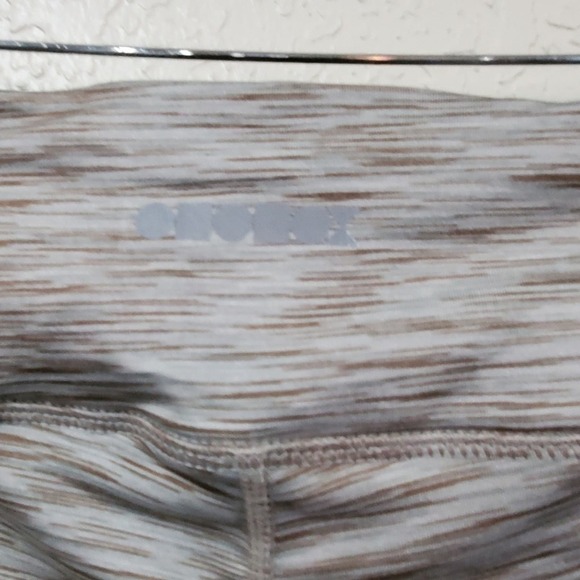 ODODOS Leggings Womens Size XL Heathered Brown Beige Cropped Workout Gym - Picture 7 of 10